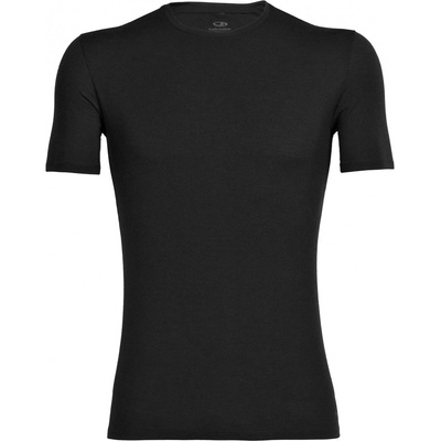 Icebreaker Мъжко мериносово термобельо Icebreaker Anatomica S/S Crewe Merino base layer - Black / Monsoon (015-0439-0312)