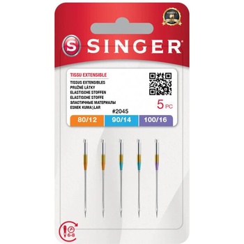 Singer 2045 - 80/12, 90/14, 100/16 - 5x Игла за шевна машина (N2045S111416M503)