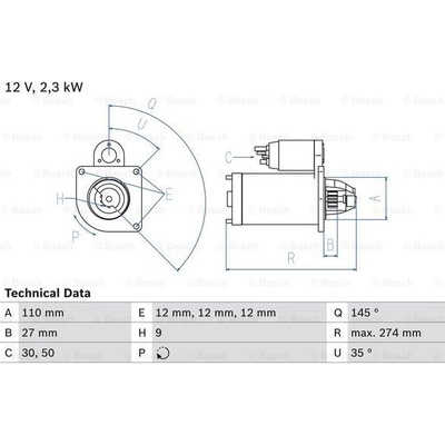 BOSCH Štartér 0986023860