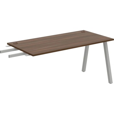 OFFICE PRO s.r.o. HOBIS prídavný stôl do uhla - US A 1600 RU, hĺbka 80 cm, orech