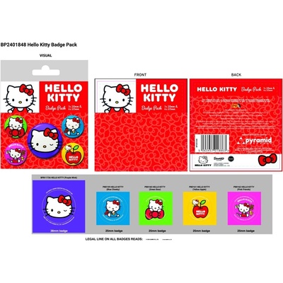 Pyramid HELLO KITTY COLOURFUL POSES