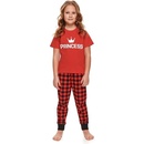 Dívčí pyžamo Princess II červené