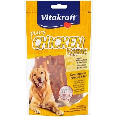 Vitakraft Pure Chicken Bonas kuracie tyčinky so syrom 80 g
