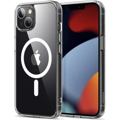 UGREEN MagSafe Protective TPU Case - термополиуретанов (TPU) кейс с вграден магнитен конектор (MagSafe) за iPhone 13 (прозрачен)