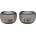 Stelton Свещник за чаена свещ ORA, 9 см, комплект от 2 бр. , опушен, стъкло, Stelton (SN107)