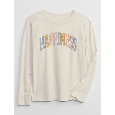 Gap Happiness triko dětské bílá