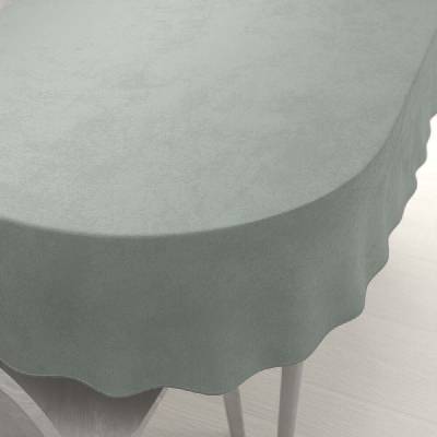 Biante Sametový oválný ubrus Velvet Premium SVP-046 Světle šedý 80x120 cm