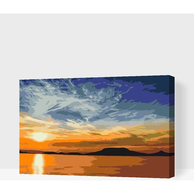 Vymalujsisam.sk Maľovanie podľa čísiel Balaton Veľkosť 40 x 60 cm Rám Na kartónovej doske