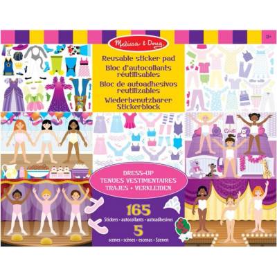 Melissa & Doug samolepky s podložkou oblékání