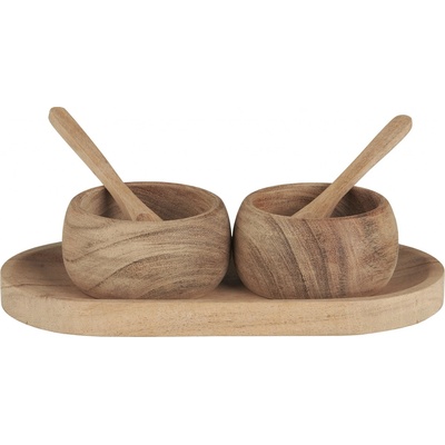 Ib Laursen Dřevěná dóza na sůl a pepř Acacia Wood