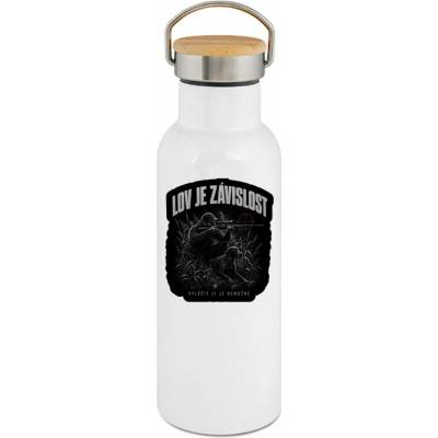 123TRIKO termoska Lov je závislost, lovecký potisk 500 ml