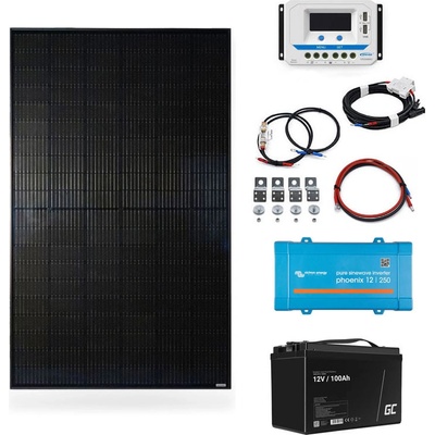 Ecoprodukt solárny ostrovný systém 12V 250VA 240Wp 100Ah