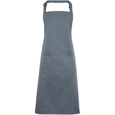 Premier Workwear Pracovní zástěra za krk s kapsou PR154 Steel Pantone 6545 72x86cm