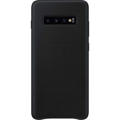 Samsung Leather Cover EF-VG975LBEGWW - оригинален кожен калъф (естествена кожа) за Samsung Galaxy S10 Plus (черен)