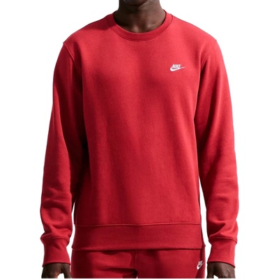 Nike Мъжки пуловер Nike Club BB Crew Jumper - Team Crimson / White - размер XXL (017-4499-0215)
