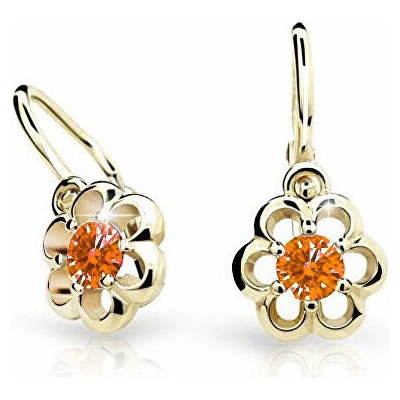 Cutie Jewellery zlaté detské náušnice C1947-10-X-1 oranžová