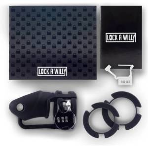Lock-a-Willy Lock a willy - пенис клетка със заключване - силикон - черен