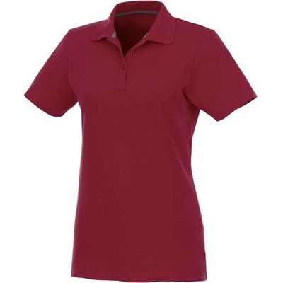 Dámske polo tričko Helios burgundy červená