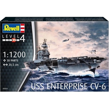 Revell Сглобяем модел, Revell, Американски самолетоносач USS Enterprise CV-6, 38 части