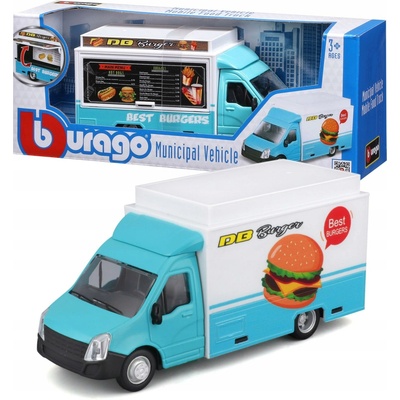 Bburago servisné vozidlá Mobile Food Truck 1:43