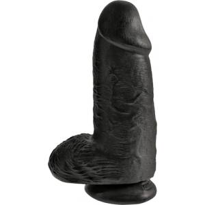 Pipedream Лепяща се отливка "king cock chubby black" 25 см