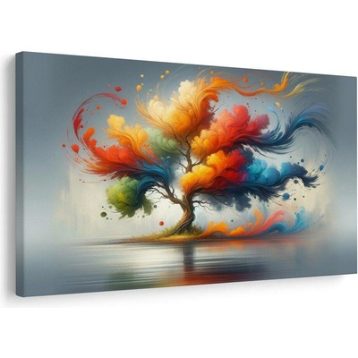 Obraz barevný strom života v pohybu - 120x80