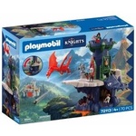 PLAYMOBIL | Knights | Dragon Knight Tower | Tower with dragons, drawbridge and dragon head cave | Knights castle toy for children aged 4 and over 72113