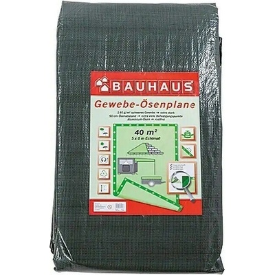 BAUHAUS Zakrývacia plachta, 5 × 8 m, 140 g/m², zelená, 11613