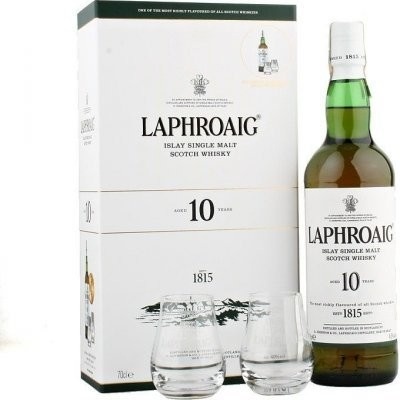 Laphroaig 10y 40% 0,7 l (kazeta 2 poháre)