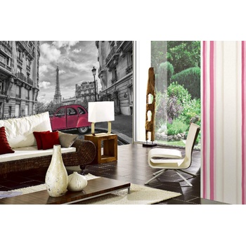 DIMEX ART s. r. o Самозалепваща се флизелинова фототапета ретро кола в черно 375 x 250 см