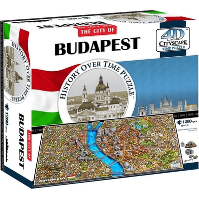 4D Cityscape 4D puzzle Budapešť 1265 ks