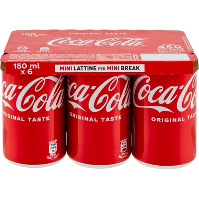 Coca-Cola Lattine plech 6 x 150 ml