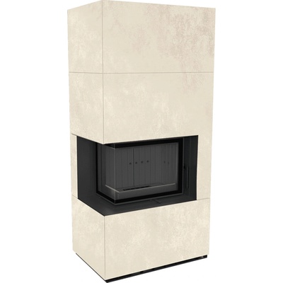 Kratki FLOKI BOX levá 8 kW průměr 160 křemenný sintr OXIDE BIANCO černá Thermo