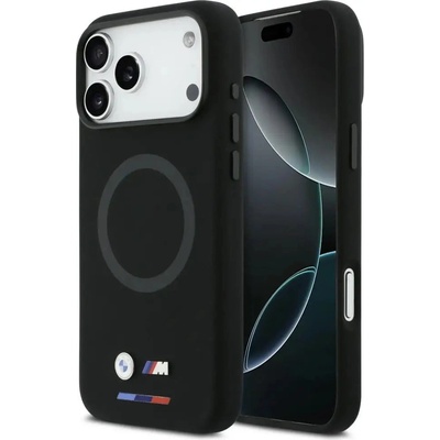 BMW Силиконов калъф BMW M с лого MagSafe за iPhone 17 Pro Max - черен (3666339485030)