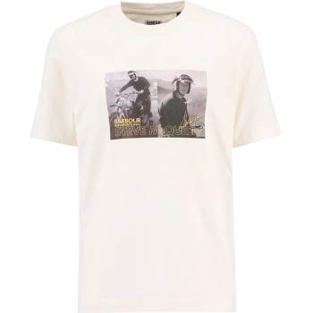 Barbour International Тениска Barbour International Mens Hellen T-Shirt - Whisper White
