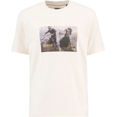Barbour International Тениска Barbour International Mens Hellen T-Shirt - Whisper White