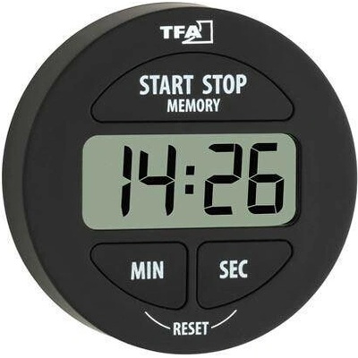 TFA minutka digitální se stopkami pr.5,5cm ČER