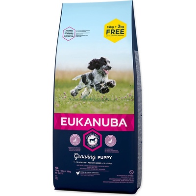 Eukanuba Puppy & Junior Medium Breed 15 kg