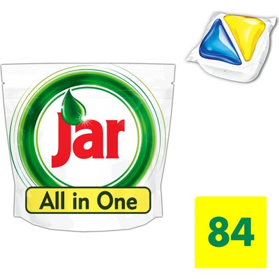 Jar Vše-v-1 Lemon kapsle do automatické myčky nádobí 84 ks