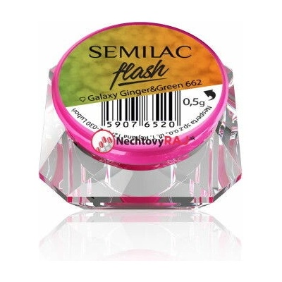 Semilac SemiFlash Galaxy Ginger Green 662 0,5 g
