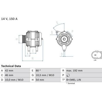Generátor BOSCH 0 986 084 230