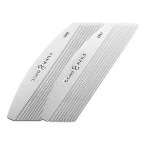 Ochno Ocho Nails file crescent metal core + papers 100/180 20 pcs