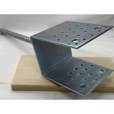 HPM kotevní patka U široká, 101x100x4,0 - 16x250, galvanický zinek