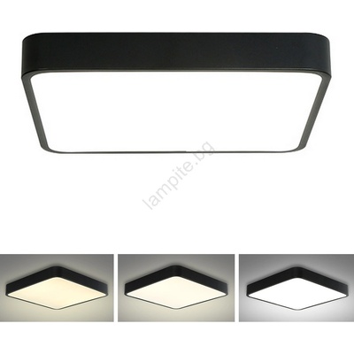 Brilagi - LED таванен плафон POOL SQUARE LED/36W/230V 40x40 см черен (BG0824)