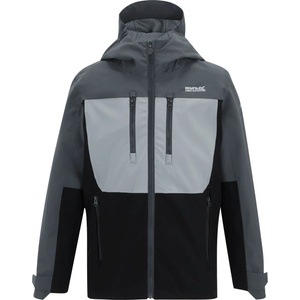 Regatta Детско водоустойчиво яке Regatta Kid's Junior Highton Jacket Waterproof jacket - Seal Grey / Cloudy Grey / Black - размер 9-10 Years (703-7787-0616)