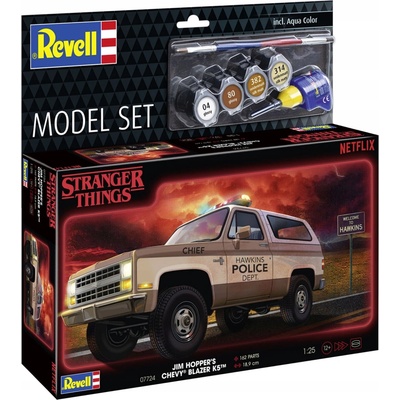 REVELL ModelSet STRANGER THINGS auto 67724 1985 Chevrolet K5 Blazer 1:25