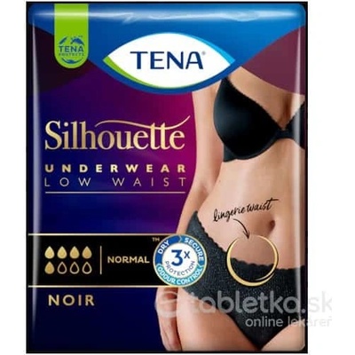 TENA Silhouette Plus Low Waist Black M inkontinenčné nohavičky 12 ks