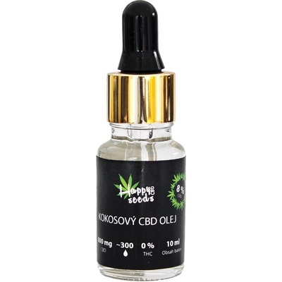 MCT kokosový CBD olej 8% od Happy seeds 30 ml