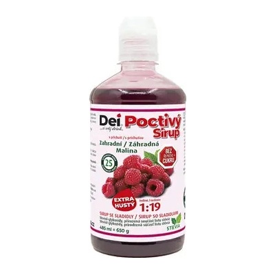 DeiSirup Poctivý Sirup malina 485 ml