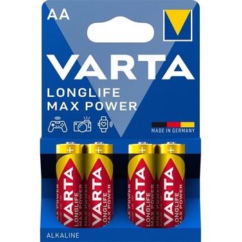 VARTA 4706101404 Max Tech AA алкална батерия за моливи 4бр/блистер (4706101404)